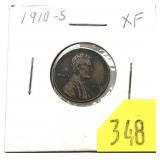 1910-S Lincoln cent