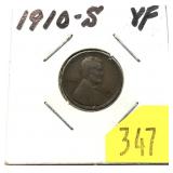 1910-S Lincoln cent