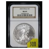 2003 American Silver Eagle NGC slab certified