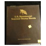 US Bicentennial souvenir Stamp Sheets from Postal