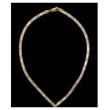 Sterling silver tricolor 18" woven mesh necklace,
