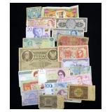 Lot, world bank notes, 24 pcs.