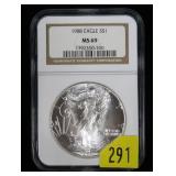 1988 American Silver Eagle NGC slab certified