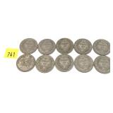Lot, Chile coins, 10 pcs.