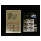 Lot, Ameripex 86 Presidents of the US, 4 panels