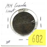 1919 Canadian Large cent