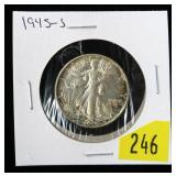 1945-S Walking Liberty half dollar