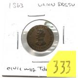 1863 Civil War token