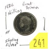 1826 British 1 shilling