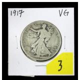 1917 Walking Liberty half dollar