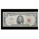 $5 red seal, star note, series of 1963