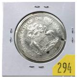 1974 Bahamas $2 silver
