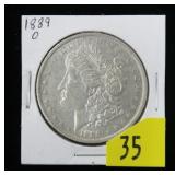 1889-O Morgan dollar