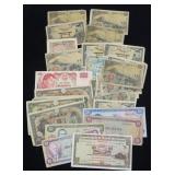 Lot, world currency, 29 pcs.