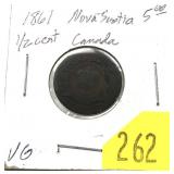 1861 Nova Scotia half cent