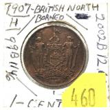1907H Borneo 1-cent