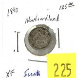 1890 Newfoundland 5-cent silver