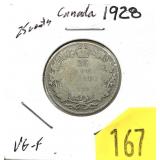 1928 Canadian quarter