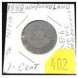 1888 Newfoundland penny