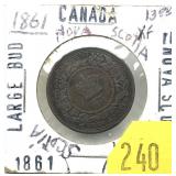 1861 Nova Scotia 1-cent