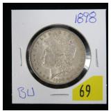 1898 Morgan dollar, BU