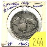 1836 British 1/2 crown