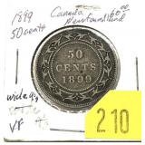 1899 Newfoundland half dollar