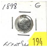 1898 Canadian 5-cent silver