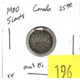 1900 Canadian 5-cent silver