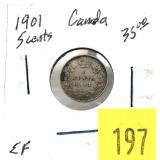 1901 Canadian 5-cent silver