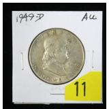 1949-D Franklin half dollar