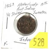 1826 Netherlands East Indies 1/4 stuiver