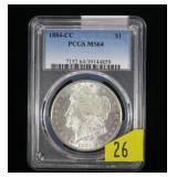 1885-CC GSA Morgan dollar PCGS slab certified