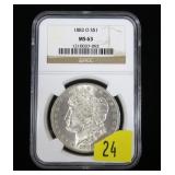 1883-O Morgan dollar NGC slab certified MS-63