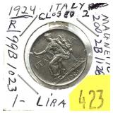 1924 Italy 1 lira