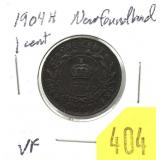 1904-H Newfoundland penny