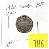 1920 Canadian dime