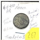 Ancient 408-450 AD Roman Theodosius II