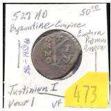 Roman 527 AD Byzantine Empire