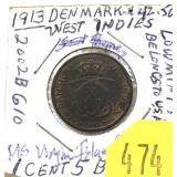 1913 Denmark 1-cent