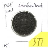 1865 Newfoundland penny