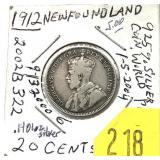 1912 Newfoundland 20-cents