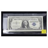 x47- $1 silver certificates, series of 1957, Unc,