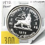 1972 Proof Ethiopia $5