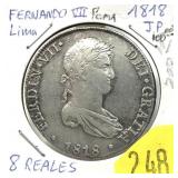 1818 Peru 8 reales