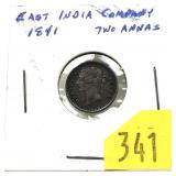 1841 East India Company 2 annas