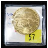 1925 $20 Gold Saint Gaudens Double Eagle, Unc.
