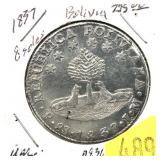 1837 Bolivia 8 soles