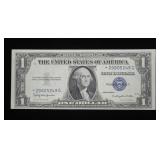 $1 silver certificate star note, series of 1935H