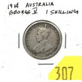 1914 Australia 1 shilling